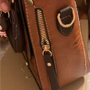 Brown Leather Shoulder Bag